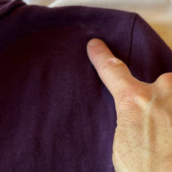 Sundance Crochet Knit Henley Long Sleeve Shirt Multicolor Women’s Size Medium - Picture 7 of 7